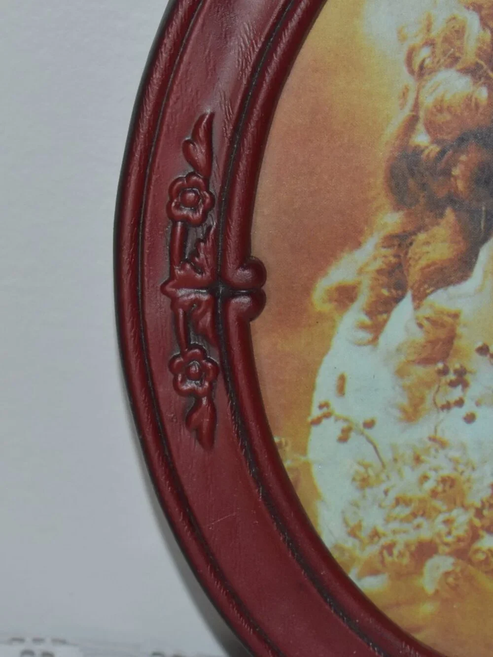 Vintage Gothic Cottage Oval Picture Frame Wall Decor